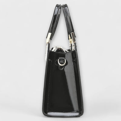 Janice - Glossy Crocodile Pattern Handbag