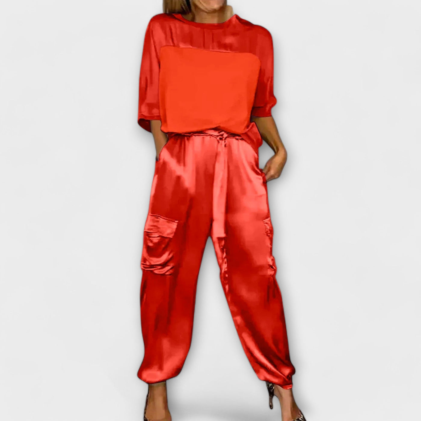 Satin Two-Piece Set