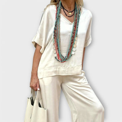 Complete Blouse and Pants Hazel Elysian Elegance