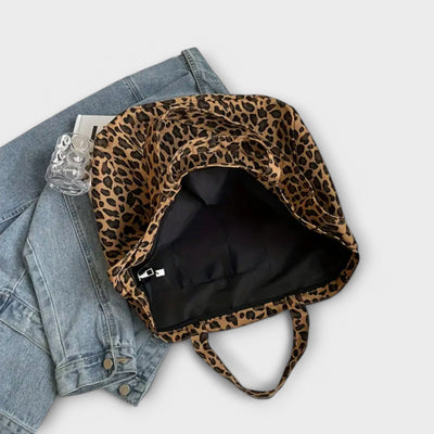 Donna - Stylish Leopard Print Tote