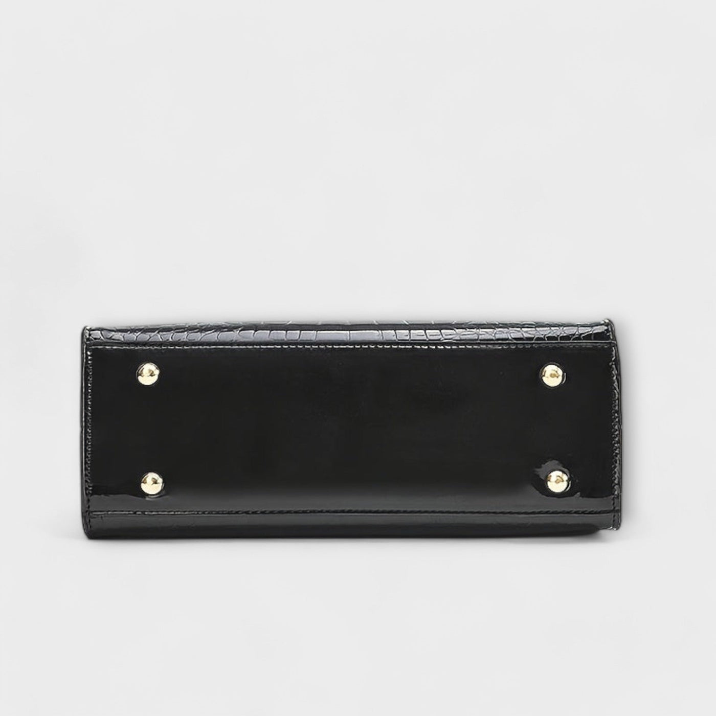 Janice - Glossy Crocodile Pattern Handbag