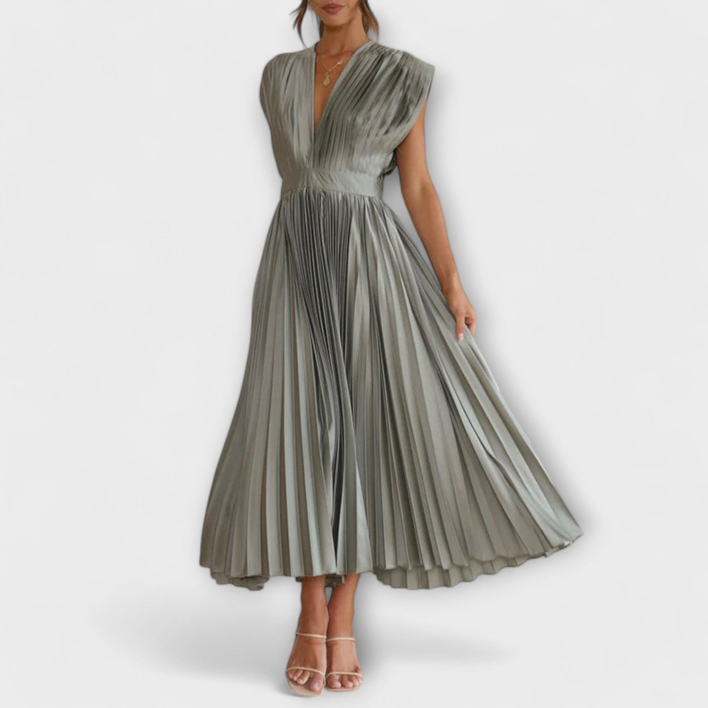 Dress with V-Neck