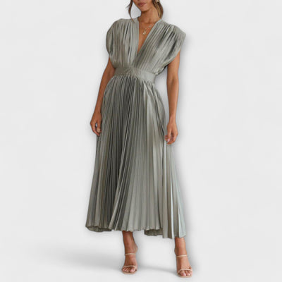 Dress with V-Neck