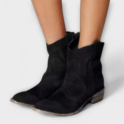 Frankie - Suede Ankle Booties