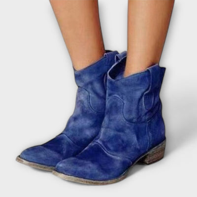 Frankie - Suede Ankle Booties
