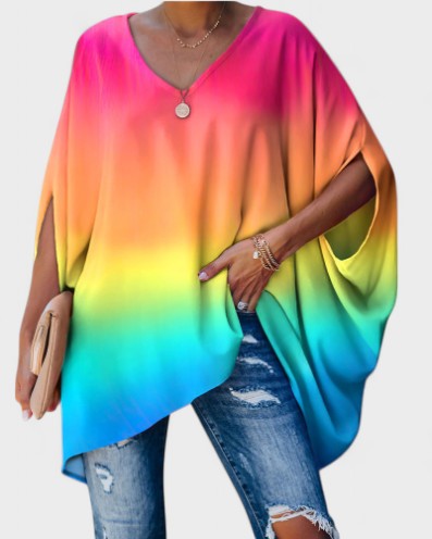 Ilsa – Elegant, loose-fitting blouse