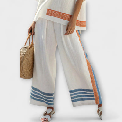 Lydia - White Ethnic Daisy Set