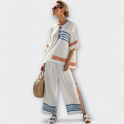 Lydia - White Ethnic Daisy Set