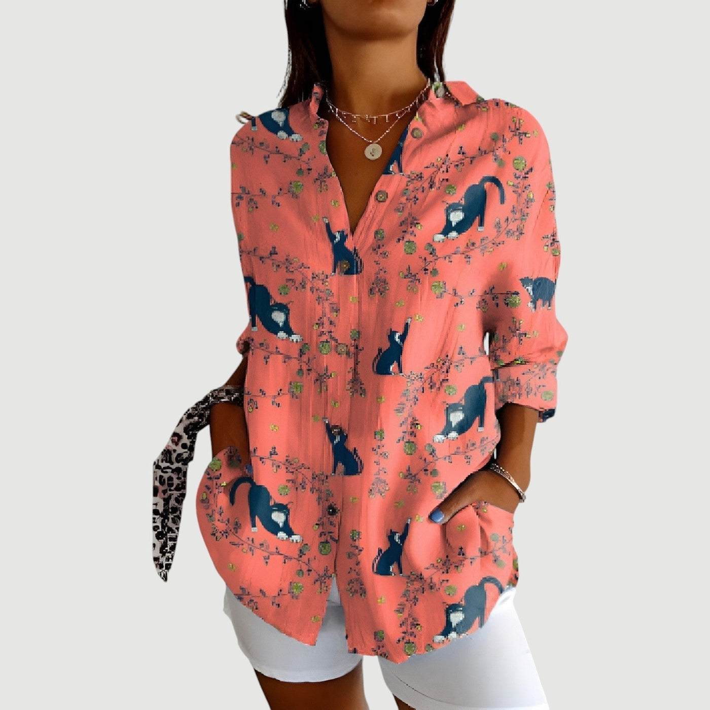 Denise™ | Blouse with Colorful Design