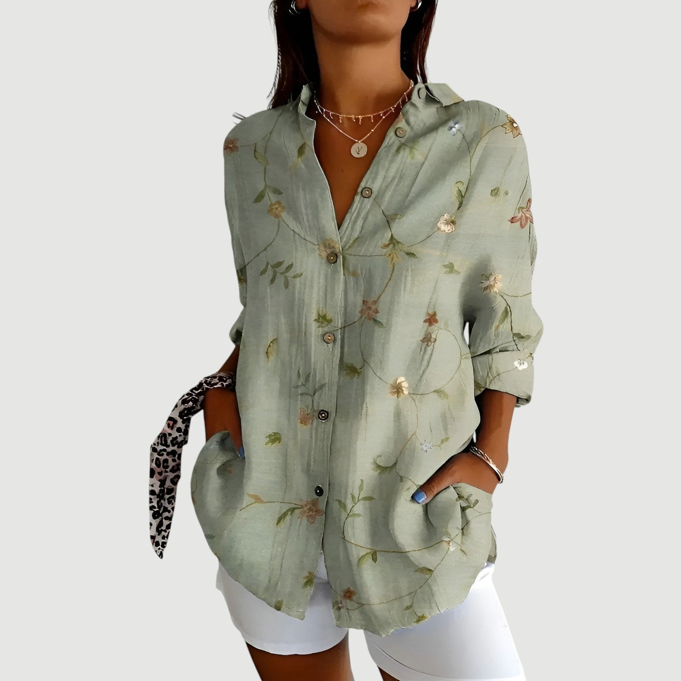 Amelia™ | Blouse with Colorful Design
