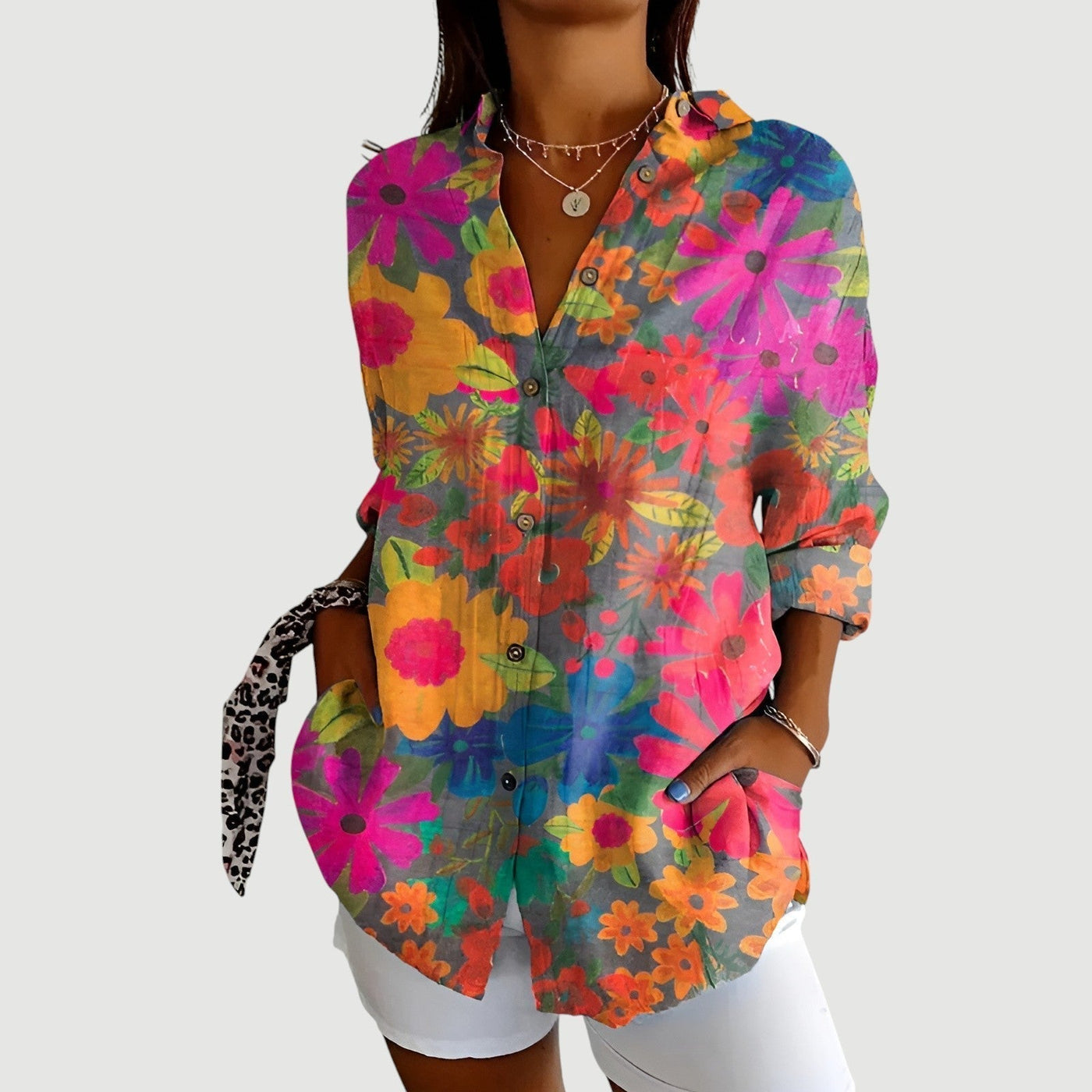Eva™ | Blouse with Colorful Design