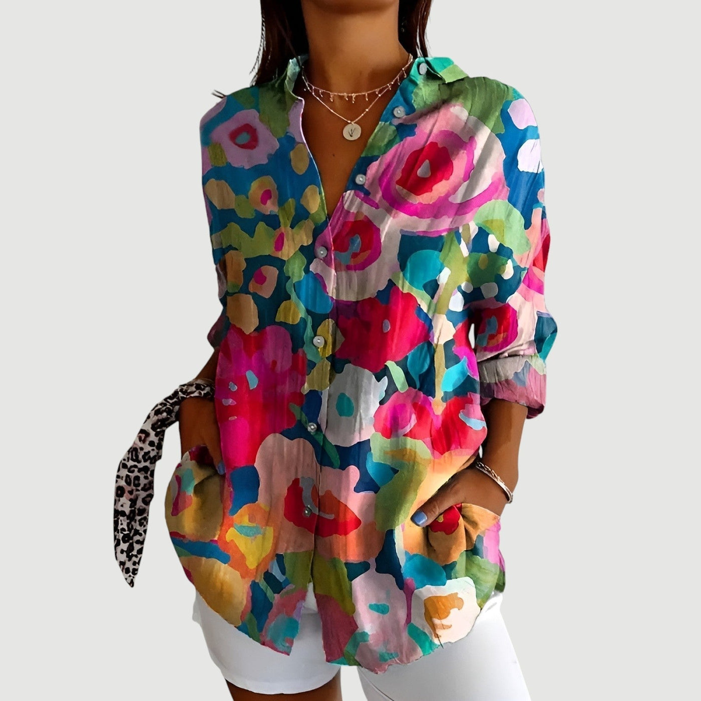 Anna™ | Blouse with Colorful Design