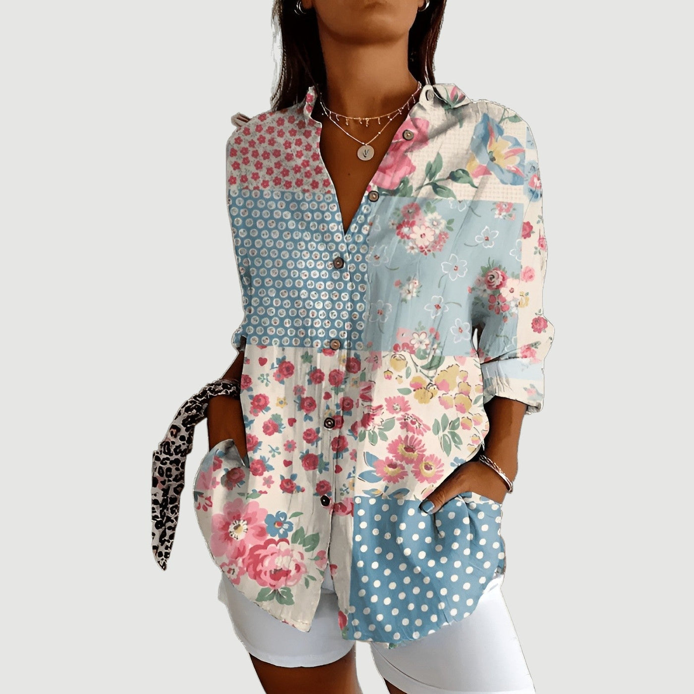 Liv™ | Blouse with Colorful Design