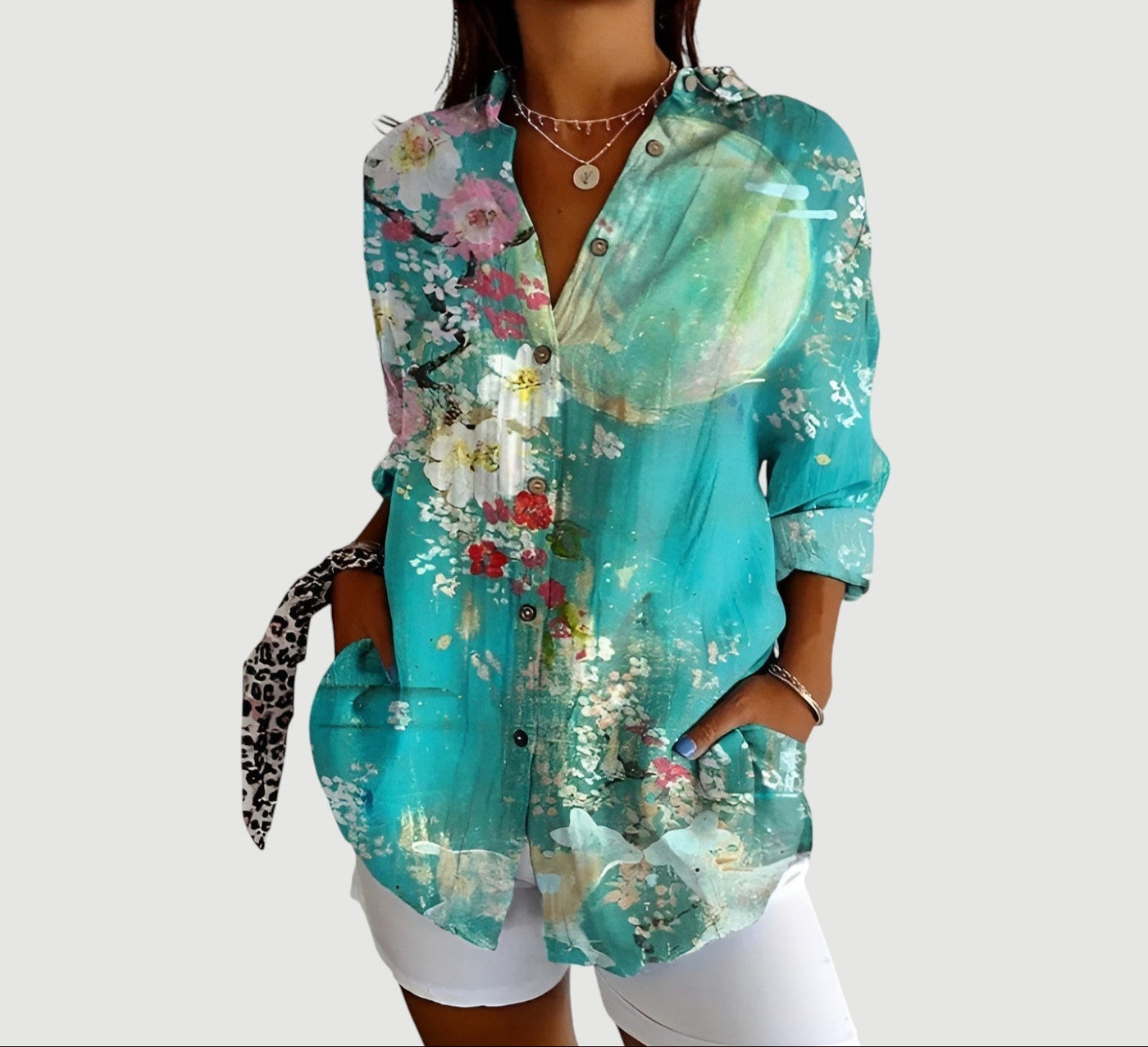 Ella™ | Blouse with Colorful Design
